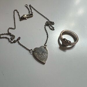 Gucci necklace and ring